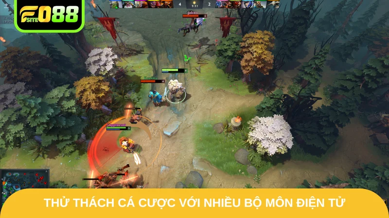 Thử thách cá cược với nhiều bộ môn điện tử